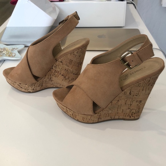 CHINESE LAUNDRY CAMEL MYYA WEDGE - Picture 6 of 7